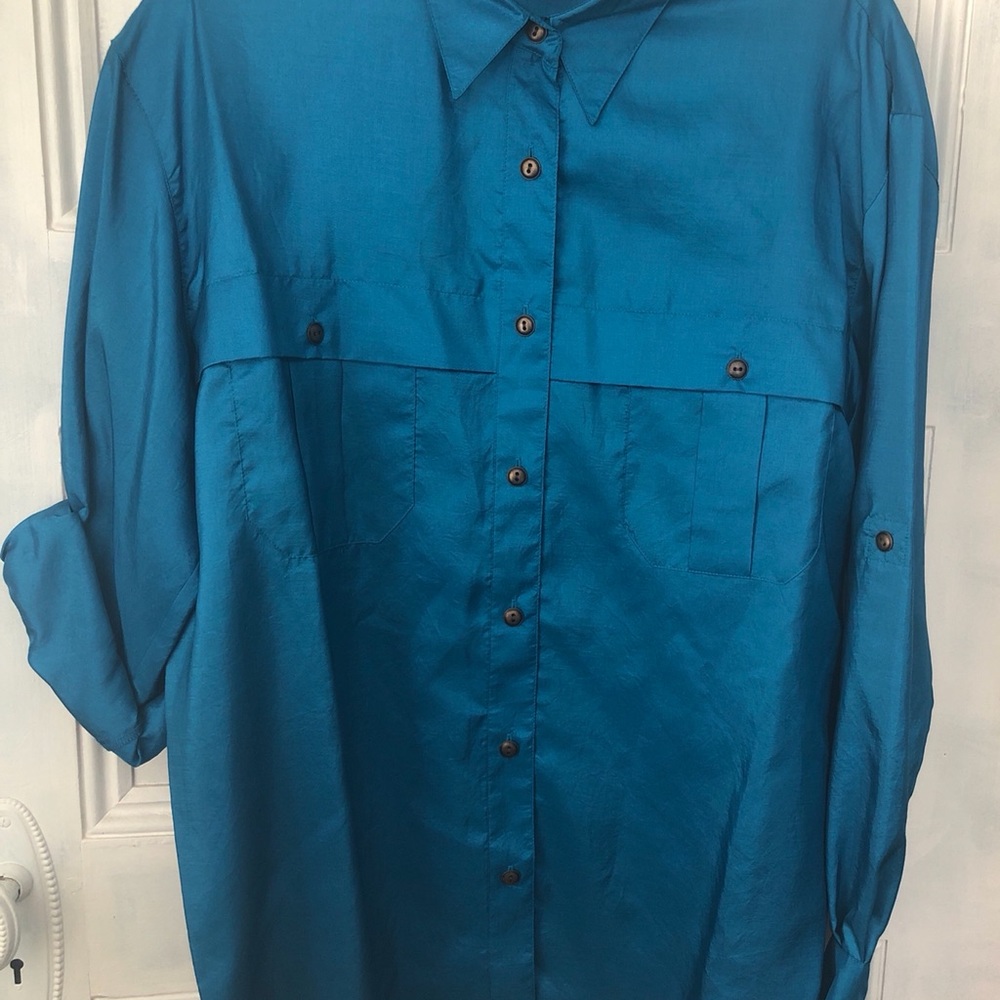 Vintage Leslie Fay sport ,size 12 , turquoise shirts and pants